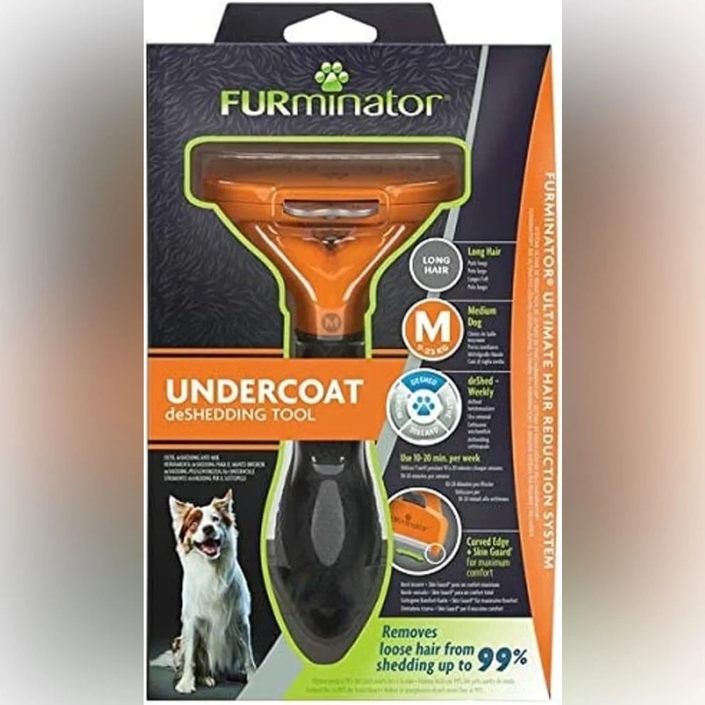 FURminator — Undercoat deShedding Tool for Medium Long Hair Dogs
